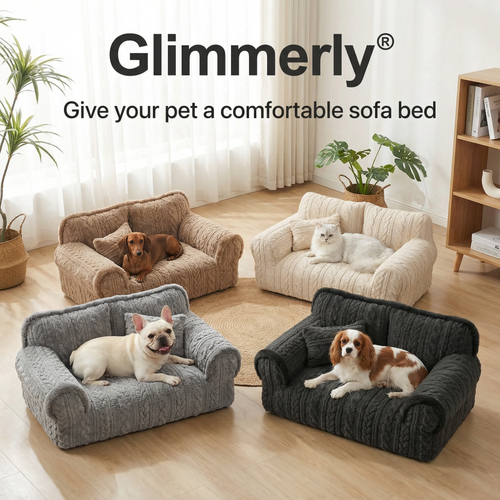 🐶🛋️ 𝐿𝑢𝑥𝑢𝑟𝑦 𝑃𝑒𝑡 𝑆𝑜𝑓𝑎 𝐵𝑒𝑑 – 𝐶𝑜𝑧𝑦 𝑃𝑙𝑢𝑠ℎ 𝐶𝑜𝑢𝑐ℎ 𝑓𝑜𝑟 𝐶𝑎𝑡𝑠 & 𝐷𝑜𝑔𝑠🐾