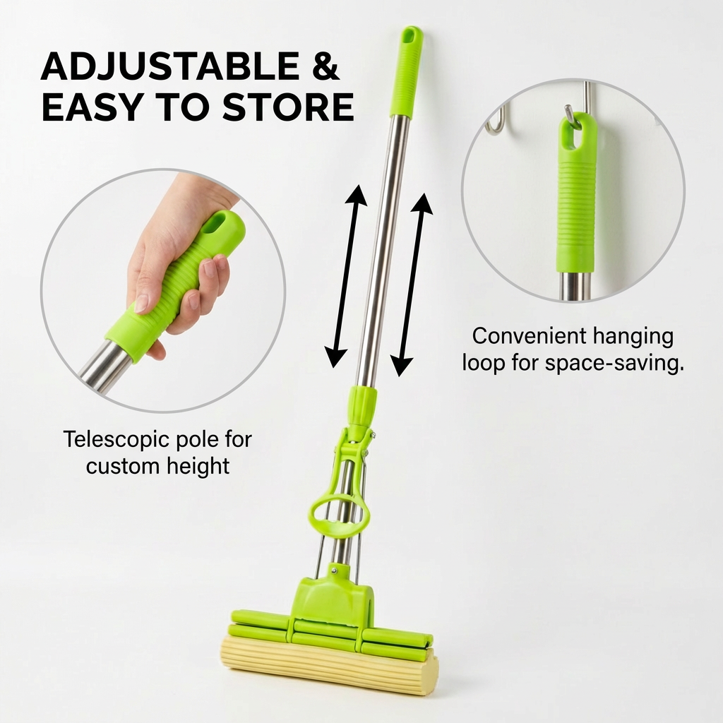 All-in-One Foldable Floor Cleaning Squeeze