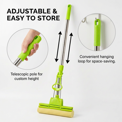 All-in-One Foldable Floor Cleaning Squeeze